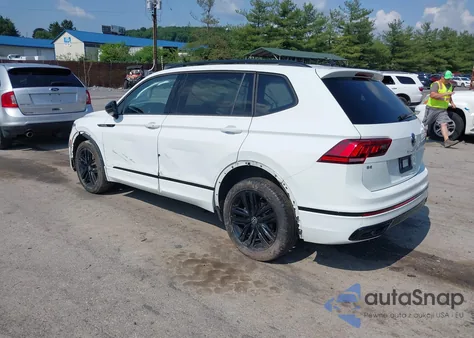 2022 Volkswagen Tiguan 2.0T Se R-Line Black from USA, damaged, VIN 3VV8B7AX0NM007523